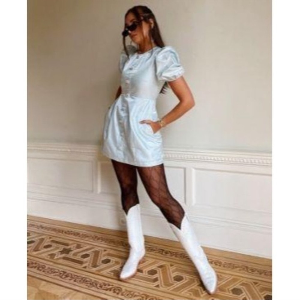 Danielle Bernstein weworewhat Rhinestone Mini dress